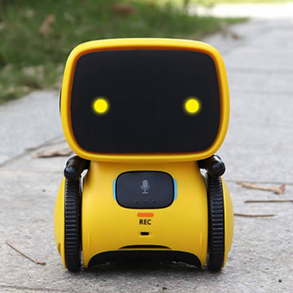 Robotlegetøj til drenge og piger - Smart talende robotter - Intelligent partner og lærer - Fødselsdagsgaver til drenge fra 3 år og opefter Yellow