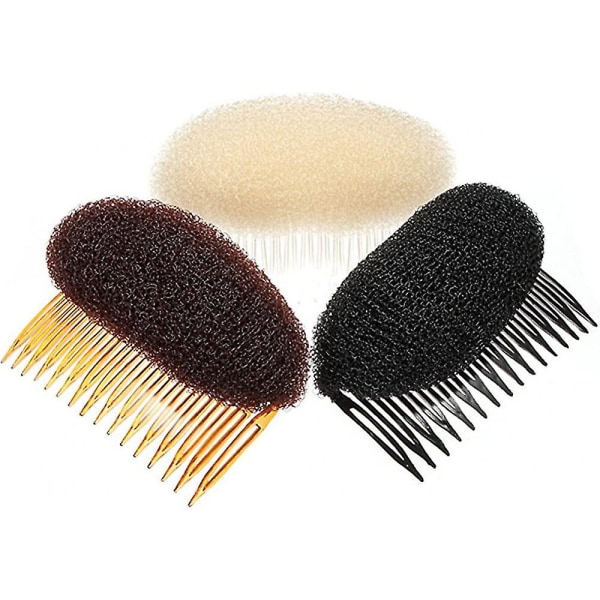 1 kpl musta/ruskea väri Valitse Charming Bump It Up Volume Lisää Do Beehive Hair Styler
