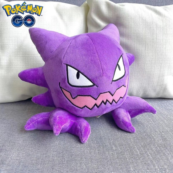 25-30cm Kawaii Ghost  Gastly Haunter Gengar Plush Toy Stuffed Anime Decor Soft Doll Cartoon Sofa Pillow Cute Gift For Kid