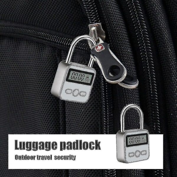 Smart Time Lock, 99 timer maks timinglås med LCD-display Multifunktionselektronisk rejsetimer AY -t