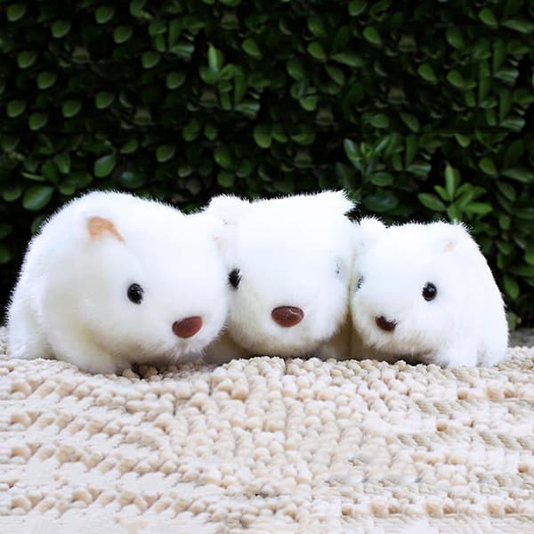 18 cm simulerad plysch hamster djur plysch fylld docka leksak hem soffa dekor White