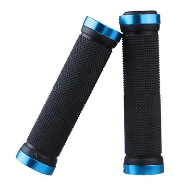Blå Lock-on Sykkelstyre Grips - 2-pakning