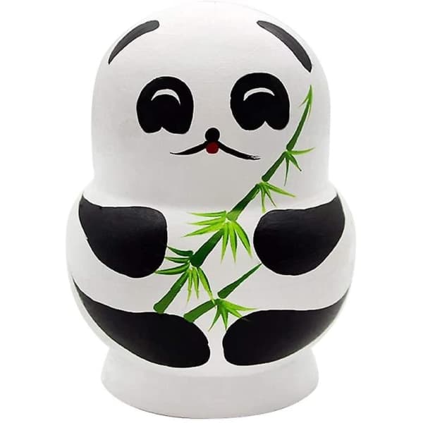 Venäläinen Panda Matryoshka 10 kerrosta