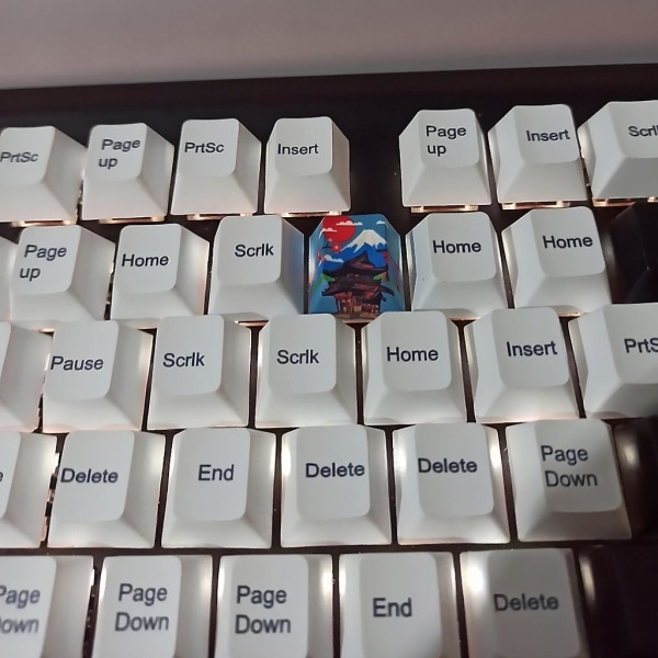 Passar för Cherry Mx Dip Dye Sculpture Keycap Mekanisk tangentbordsersättning Keycap