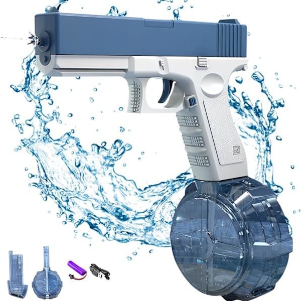 Automatisk elektrisk vattenpistol med en knapp - Sommarpoolleksaker - blue
