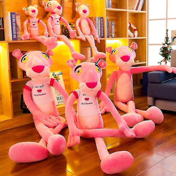 Pink Panther Plys Legetøj Blødt Stoppet Dyr Dukke til Børn Piger Kvinder A Undressed 70cm