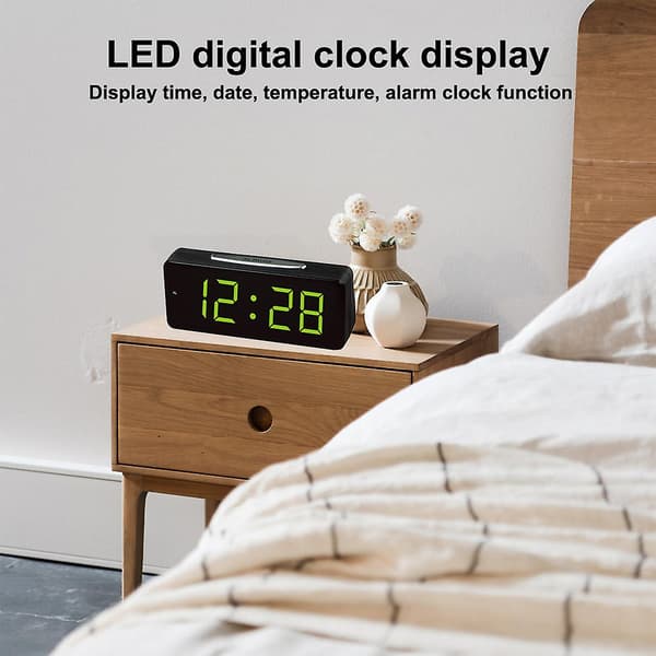 Led Vækkeur Digital Bordur  Hjemmeur  Lysende Ur Stil1 style2