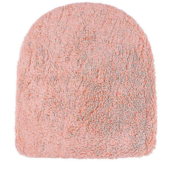 Toiletlågbetræk til badeværelse, blødt plys sæde vaskbart toiletlågbetræk Pink