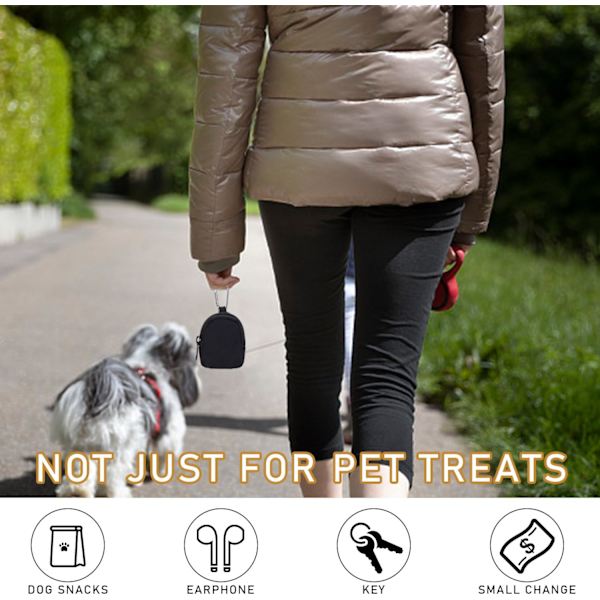2-pack hundträningsgodispåsar, små hundgodispåsar, hundgodispåse, husdjursvalppåse, bärbar träningsväska för husdjursgodis