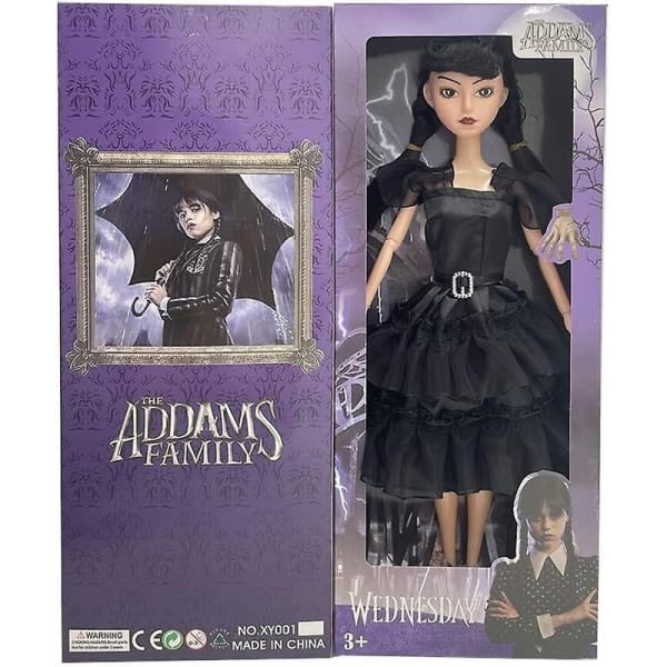 Onsdags Addams Dukker Plyslegetøj, lavet til at flytte Onsdags Addams Dukker Til Børn