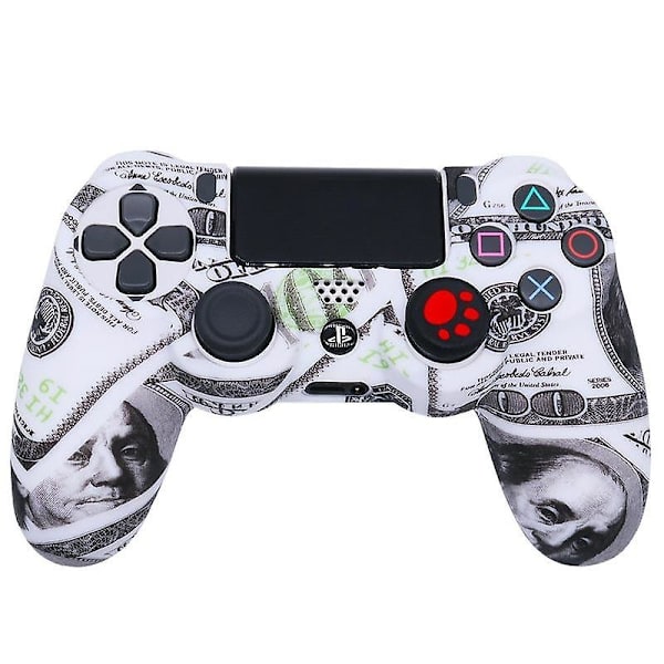 Silikon Kontrollfodral Skin för PS4-kontroll för Playstation 4 Dual Shok 4 Slim Pro Videospeltillbehör Spelkontroll