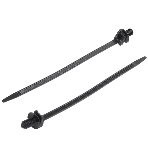 Nylon Push Mount Bil Dome Kabel Zip Tie, 162mm Længde, 20 Stk, Sort
