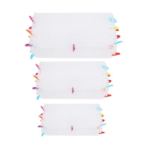 3 stk/sett broderimesh ark DIY praktisk plast håndverk veske mesh strikkeark for hjem Mengxi