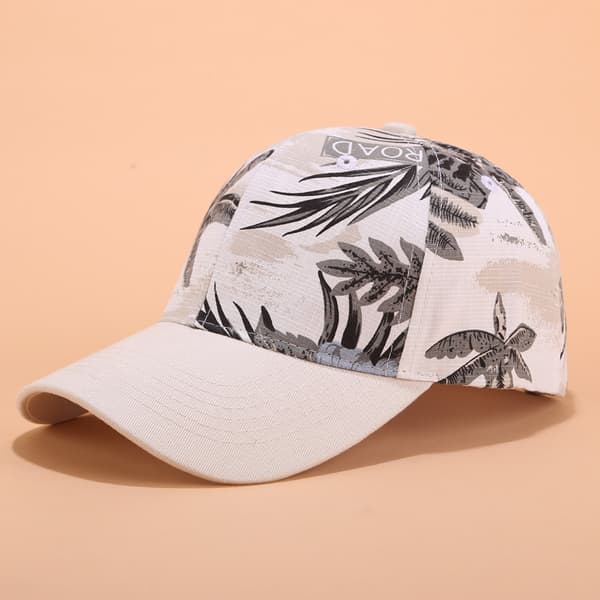 Blomstrete Caps Casual Baseballcaps for Kvinner Sommer Justerbar Spenne Solhatt 1