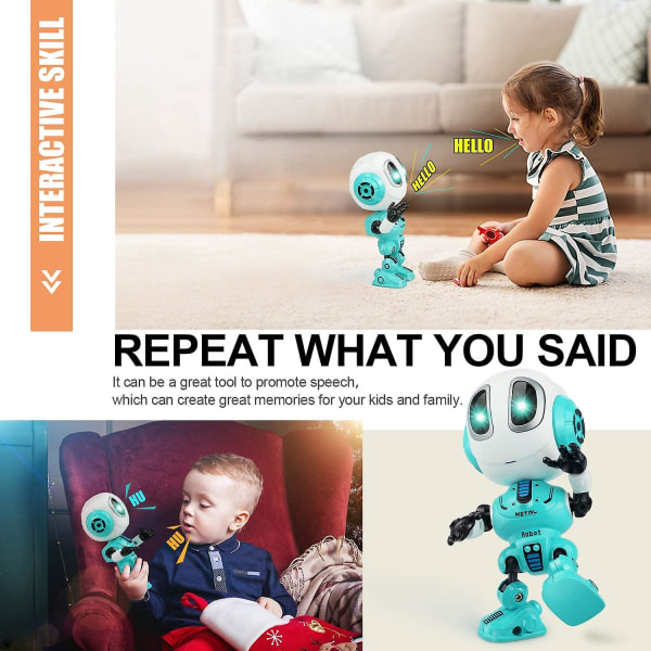 Pratande Robot för Barn Leksaker för 3-8 Åriga Pojkar Flickor Populära Leksaker Julgåva
