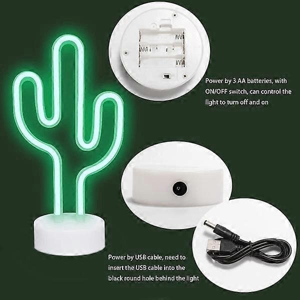 kaktus LED neon lys kaktus neon lys børns natlys