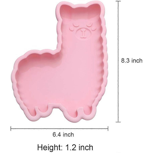 Lama Kakeform Alpaca Silikon Bakeform Ostekake Gelé Pudding