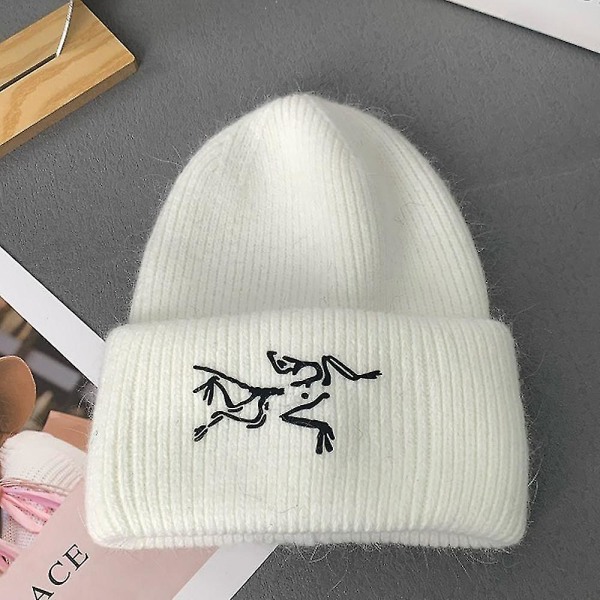 Arc'teryx Stickad Mössa Enfärgad Pullover Beanie Warm Hat (vit, 1st)