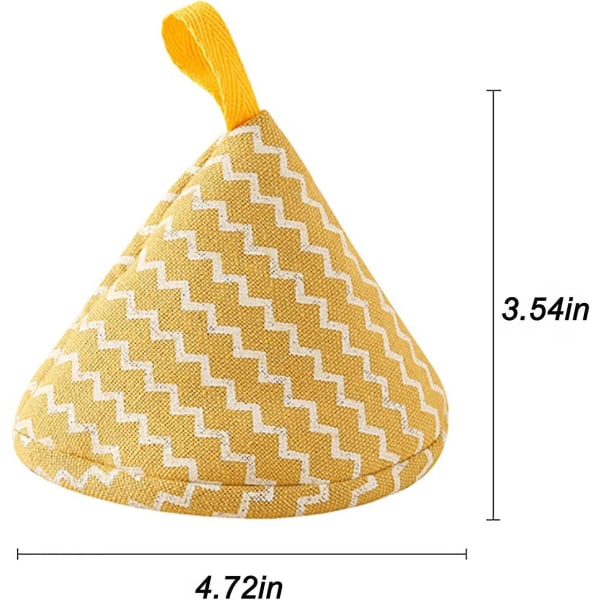 2 Pcs Cotton Pot Handle Heat Resistant Cloth Pot Clip Covers Cooking Gloves Oven Mitt