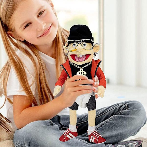 Jeffy pehmeä plyysi käsinukke keräilynukke Jeffy sormi nukke lelu nukketeatteripeleihin opetukseen lapsille taaperoille lapsille