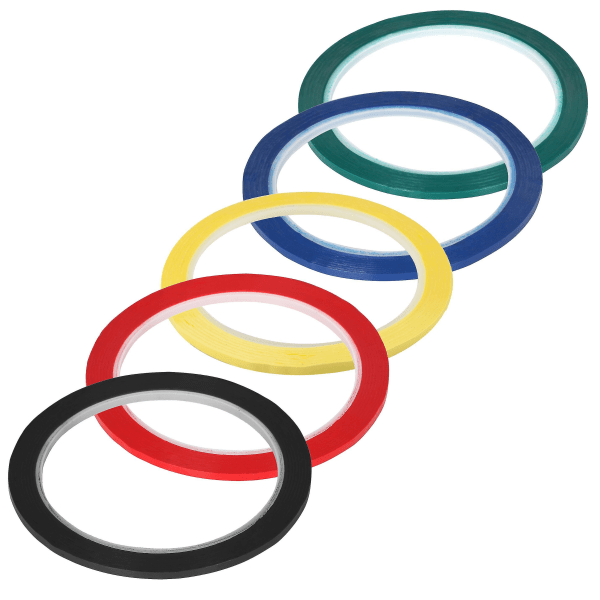 Pakke med 5 Whiteboard Tape Selvklebende rullerull - Gridding Multicolor