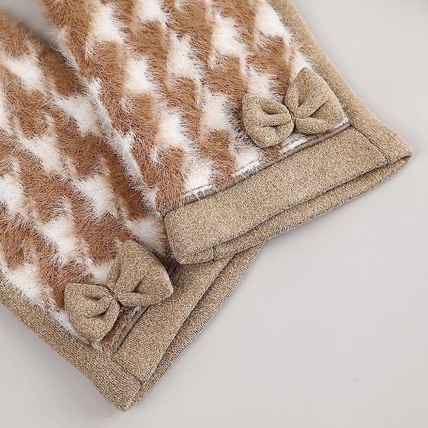 Vinterhandskar Herr Dam - Touch Screen Dam Varma Termiska Handskar - Halkfritt Grepp - Stretchigt Material-khaki-wei