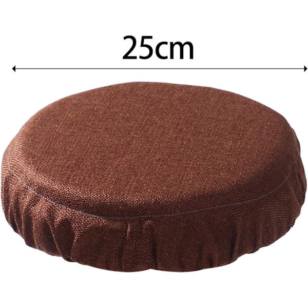 Hopfällbar pallkudde Sittdyna för stol Teleskopisk pallkudde Inomhus Utomhus Stadion Pallöverdrag Rund för ryggsäckssovrum Coffee Imitate Linen