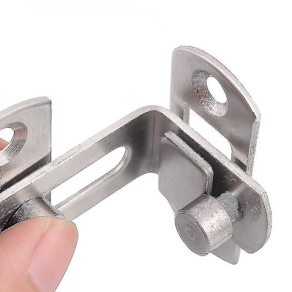 1 stk. Dørstøbt metal krog lås lås tekstur landlig rustik dekoration ornament toilet døre ret vinkel skydedør spænde Starlight