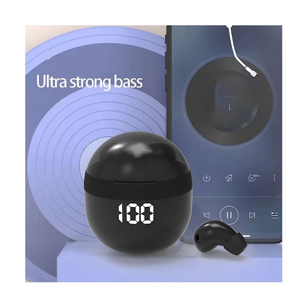SK18 Superbass Hörlurar TWS Trådlösa Bluetooth-headset med mikrofon Smart Touch Hörlurar Brusreducering