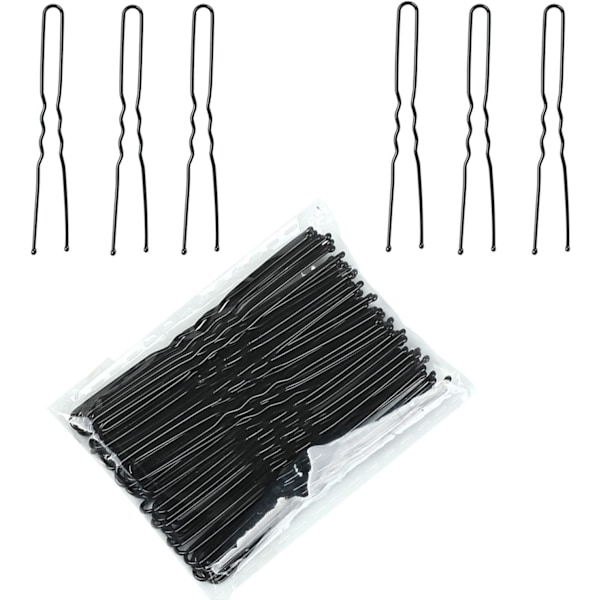 Hair Pins,Bobby Pins U shape Hair Bun Pins Bun Pins Hair Styling Pins 50 Pieces Ideal(6 cm/2.36 Inch)