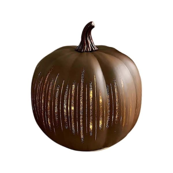Twinkle LED-ljuspumpor, timerupplysta glittrande stjärnklara glaspumpor Brun stor Brown big