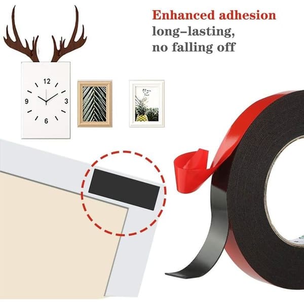 Dobbeltsidig PE-skumtape - supersterk skumforseglingstape (1 rull * 50mm)
