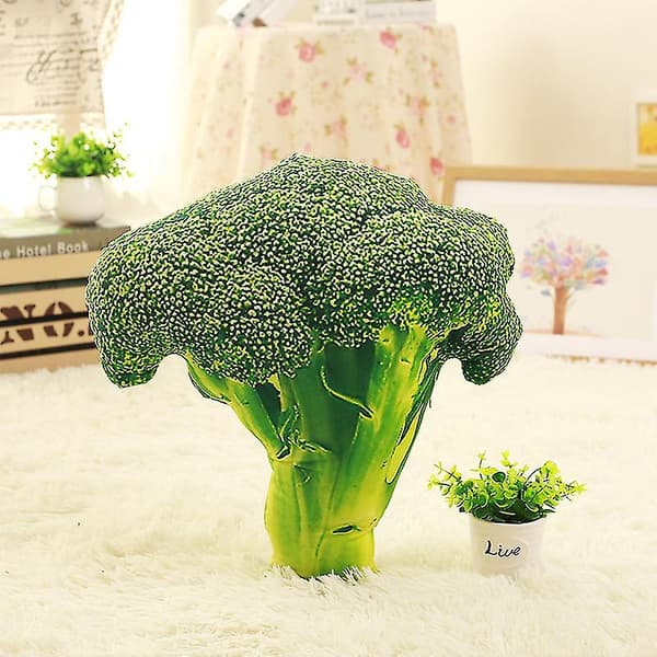 Simuleringsgrönsakskudde Potatis Lök Plyschleksak Broccoli Nap Pillow,broccoli