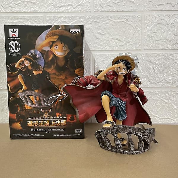 15cm One Piece Figur Monkey D Luffy Dracule Mihawk Top War Bwfc Luffy Anime Figurer Figurine Pvc Statue Modell Samleobjekter with Box 15cm Dracule Mihawk