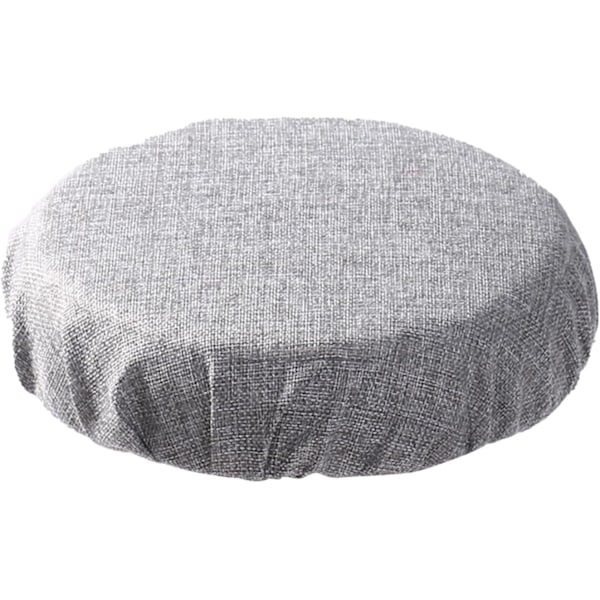 Taitettava jakkarapehmuste Tuolin Pehmuste Teleskooppijakkara Pehmuste Sisä- ja Ulkokäyttöön Stadionjakkaran Peitteet Pyöreä Retkeilyyn Makuuhuoneeseen Gray Imitation linen