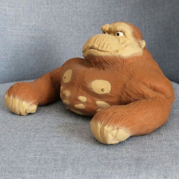 Uutuus Puristus Lelut Joustava Decompress Ja Venyttää Stressi Relief Lelun Lapsille Ja Aikuisille, Gorilla Vihreä Pää Kala Piggy Koira Brown Gorilla