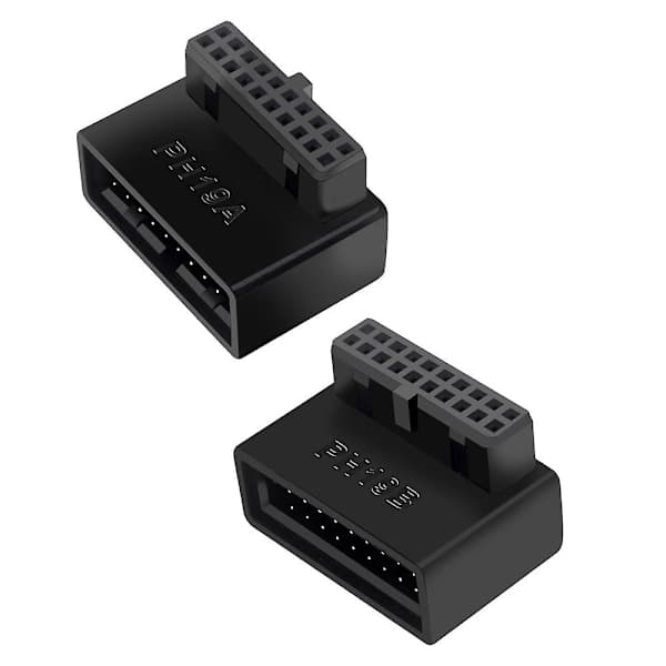 PH19B USB 3.0 Intern Header USB3.0 19/20P Socket 90 Graders Adapter Converter For Datamaskin Hovedkort