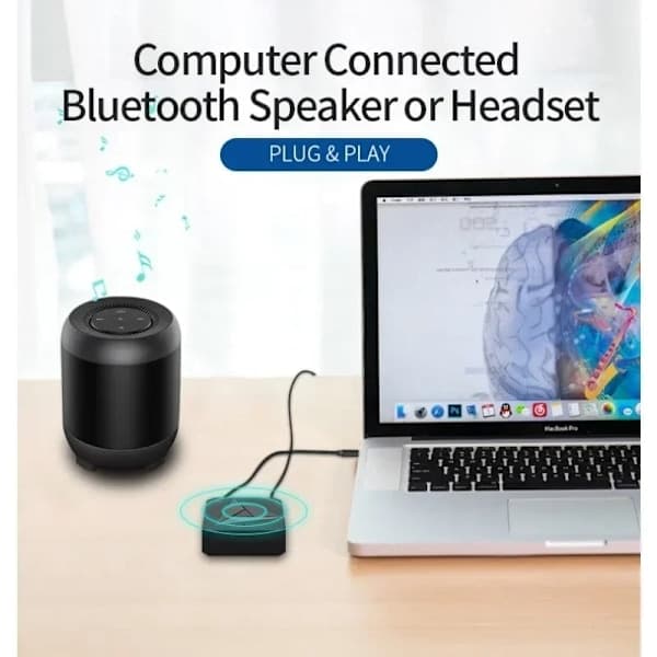 Bluetooth RCA/AUX -sovitin - NFC-anturi