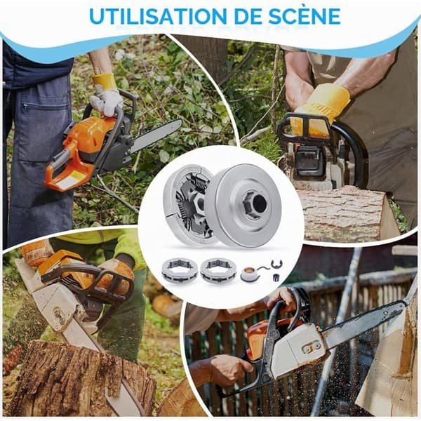 Koblingssæt og 3/8\" kædehjul til Stihl MS440 MS460 MS361 044 046, reservedelsnr. 11280071000