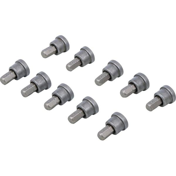 50408 Bitssæt med dybdestop til gipsplader, 6,3 mm (1/4\") udvendig sekskant, PH2 krydshoved, 10 stk.