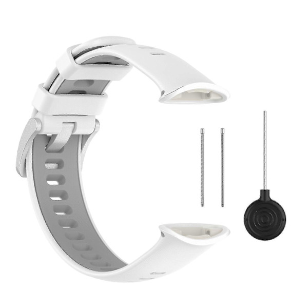 Silikone Urrem til Polar Vantage V2 White Grey
