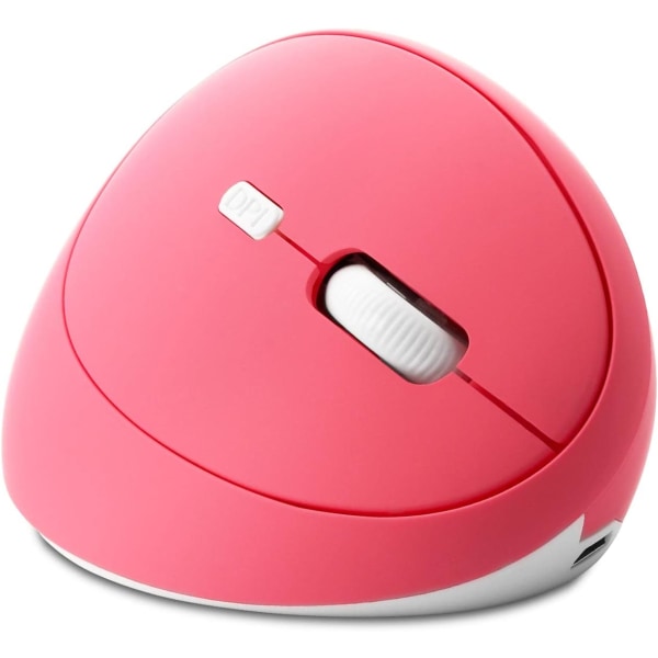 Ergonomisk mus, trådløs mus, oppladbar vertikal mus med USB-mottaker, 2,4 GHz trådløse mus, 6 knapper, justerbar DPI 800/1200/1600