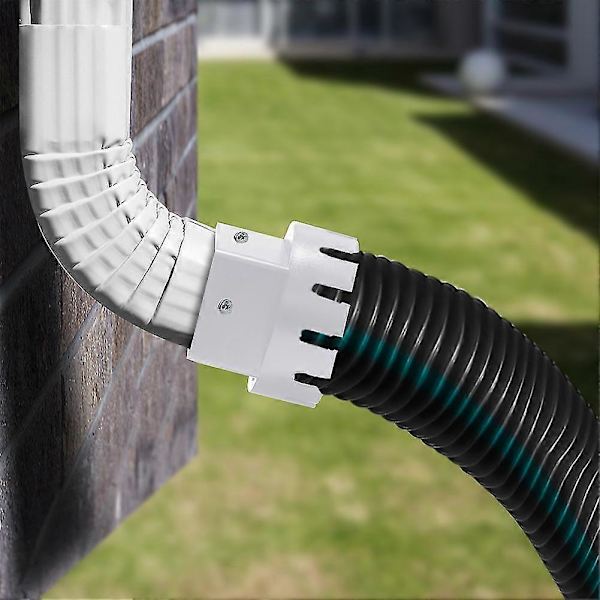 Ruuveilla varustettu syöksytorven adapteri sadevesikouru PVC-viemäriputken liitos 3 tai 4 White 3x2inch