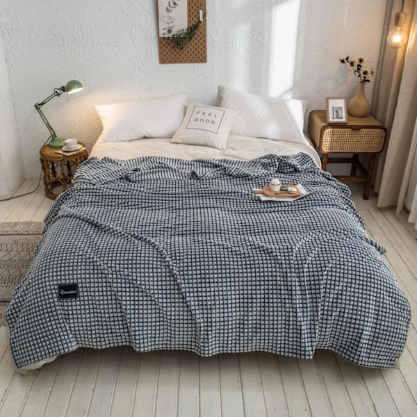 Bløde og hudvenlige tæpper Mælkefleece tæpper Fortykke varme Siesta koral fleece tæpper Gray