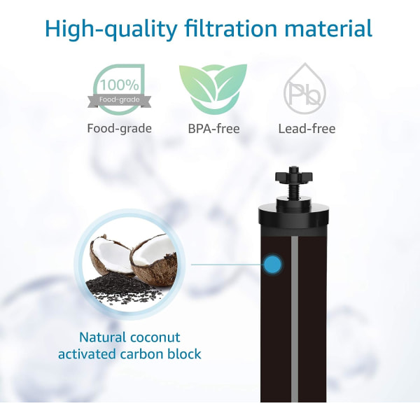 Vedensuodatin, BB9-2 mustien puhdistuselementtien ja painovoiman suodatinjärjestelmän vaihto, 2 kpl pakkaus
