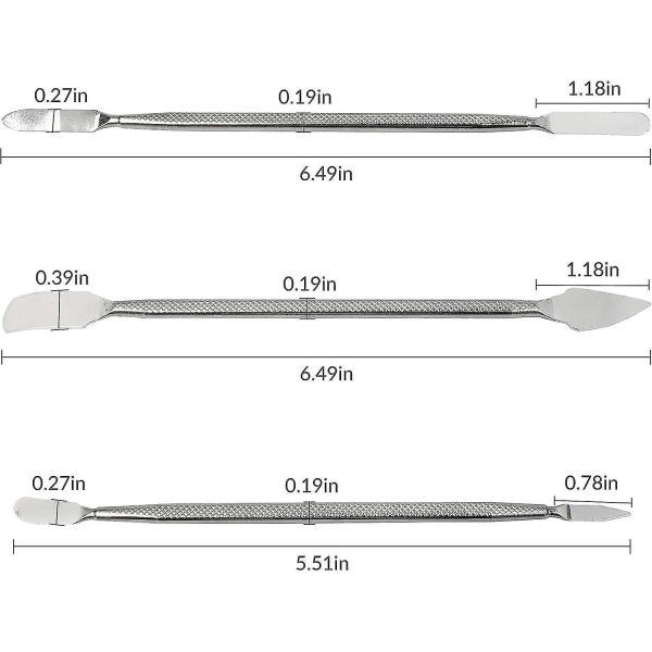 Metal Spudger Åbning Demontering Værktøjer (3 Pakke), Til Pry Åben Tablet Skærm, Mobiltelefon/ipad/tablet/laptop Cisea Reparationsværktøjssæt