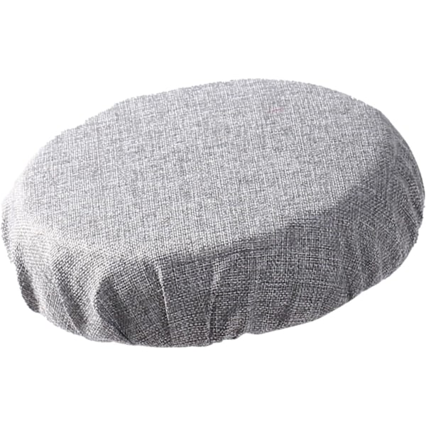 Taitettava jakkarapehmuste Tuolin Pehmuste Teleskooppijakkara Pehmuste Sisä- ja Ulkokäyttöön Stadionjakkaran Peitteet Pyöreä Retkeilyyn Makuuhuoneeseen Gray Imitation linen