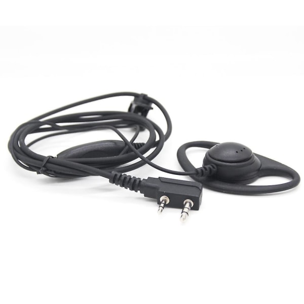 D-formet øretelefon for Kenwood myk gummiøretelefon headset for Motorola radio med én pin og 3,5 mm Mo