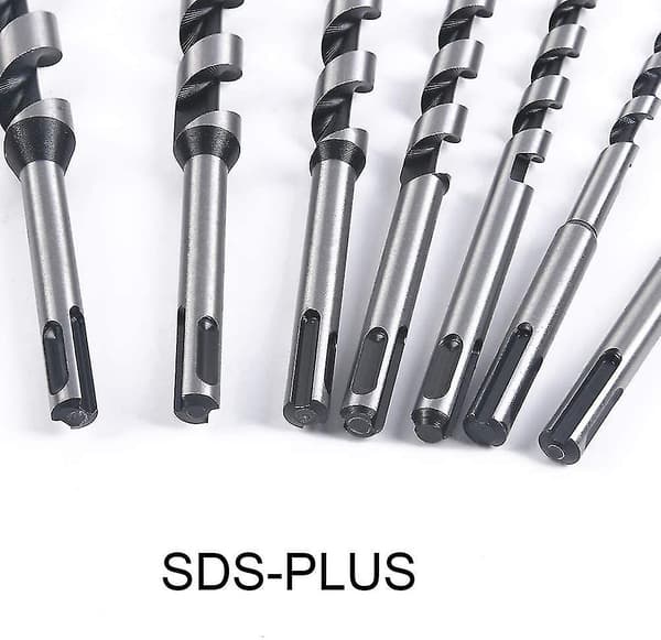Spiralbor i tre med SDS-plus, 7 deler