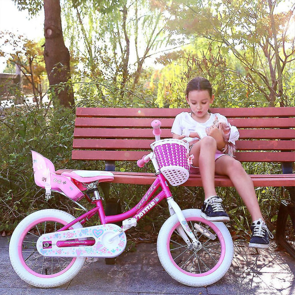 Ainutlaatuinen nukkepyörän istuin tarroilla Tee itse tarrat tyttöjen lasten pyöräkoristeet